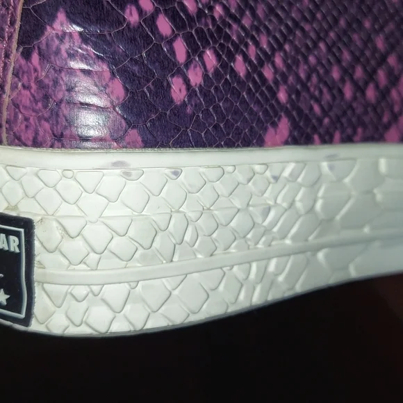 Converse Chuck Taylor Snake Print Leather High Top Sneakers - Picture 8 of 8